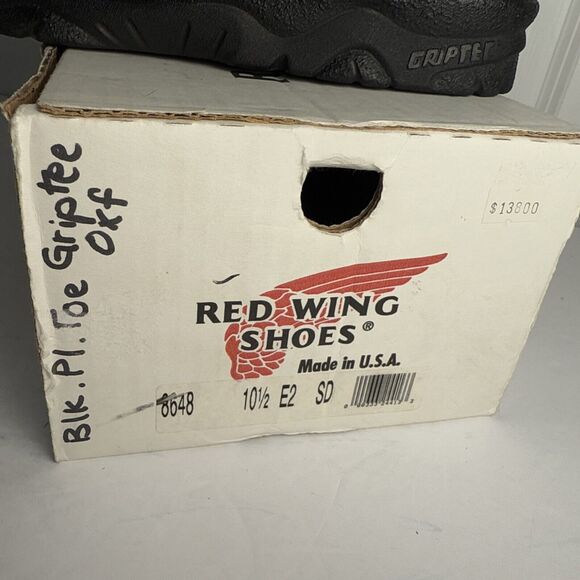 Red Wing Shoe‎ Men\'s 10.5 Griptec Black Leather 8648 Casual Comfort NWB main image 4
